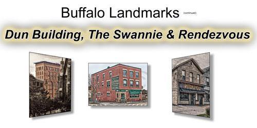 New Buffalo Landmark Images Dun Building, Swannie House and Rendezvous all photographed by Jman Photography