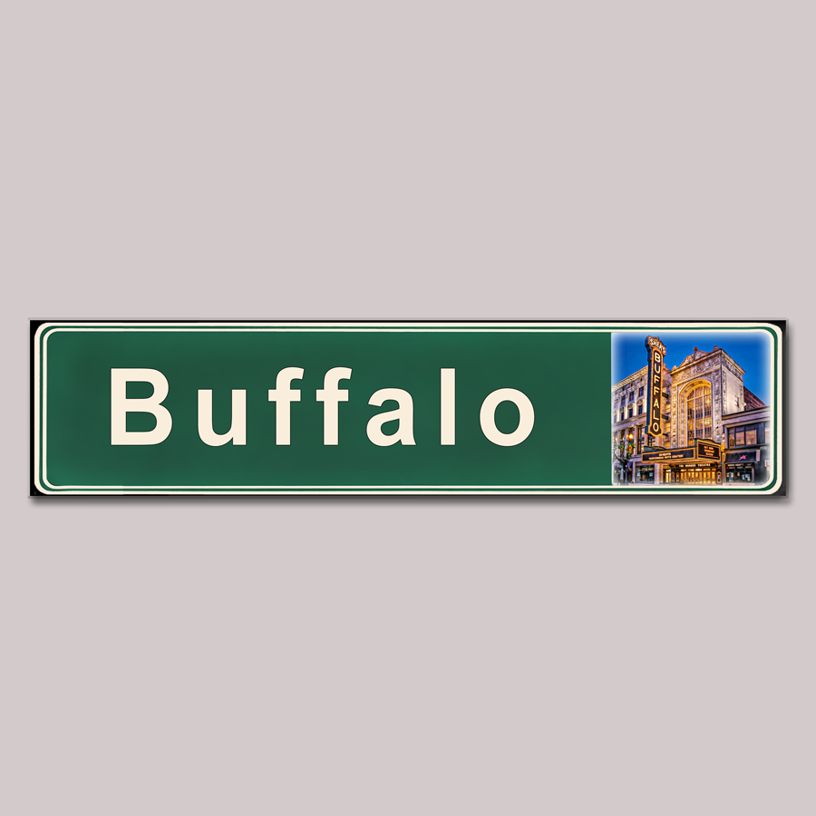 Street Signs - Sheas Evening- Ceramic Wall Art