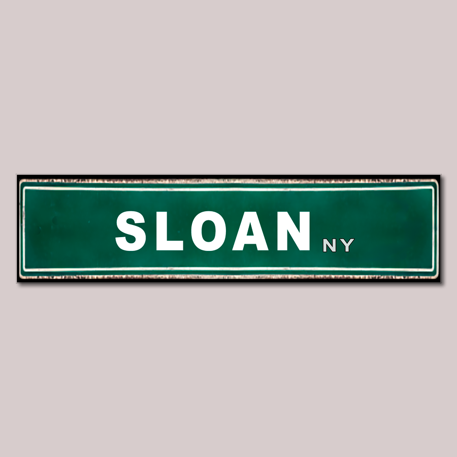 Street Signs - Sloan NY - Ceramic Wall Art