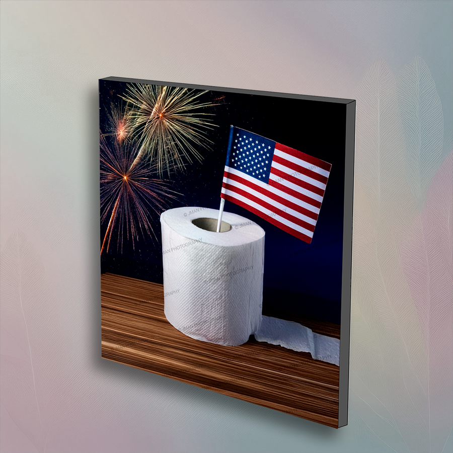 4th of July, roll of Toilet Paper Wall Art