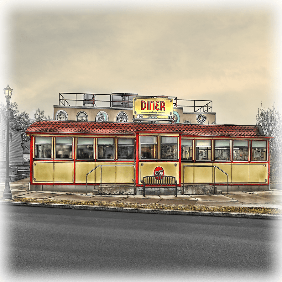 Swan Street Diner Photo Art by JMan Photography