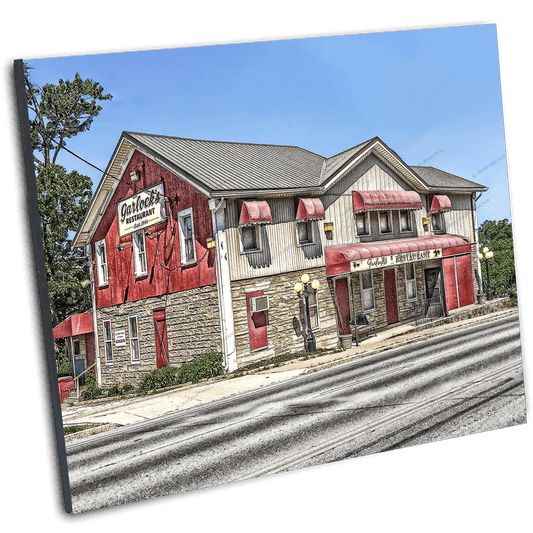 Customizable Garlock's Restaurant Photography in angled display, showcasing Buffalo-WNY landmark for home or office decor.