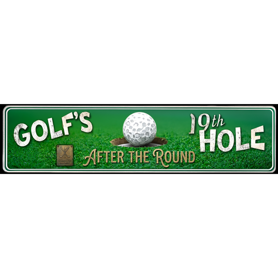 Golfs 19th Hole Ceramic Street Signs - Wall Art