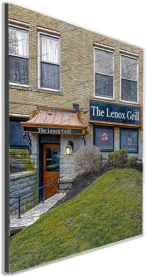 Lenox Grill Prints - Relive with Artwork | 5 Sizes shown as a mounted wall art piece, capturing the charm of a beloved Buffalo landmark for home or office.