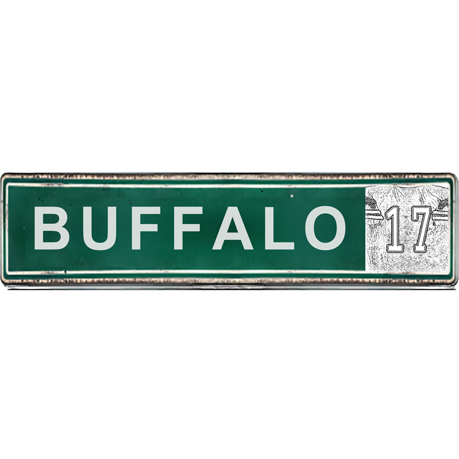 Street Signs - Buffalo 17 - Ceramic Wall Art