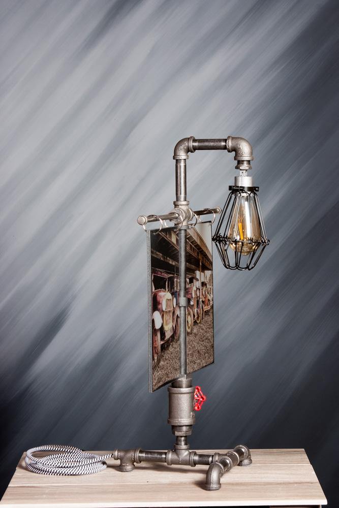 4 Ford Model T's - Table Lamp ,Steampunk lamp, Rustic decor, men, desk accessories Automotive jmanphoto