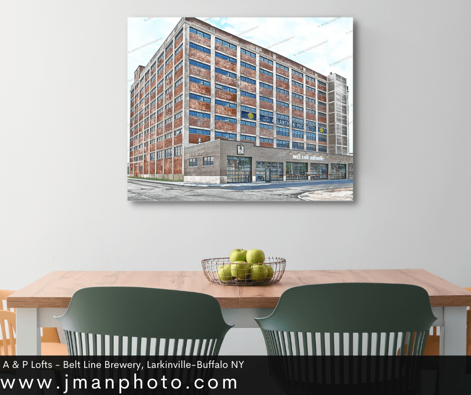 A & P Lofts - Belt Line Brewery Posters, Prints, & Visual Artwork JMan Photography Buffalo New York Photograph Image