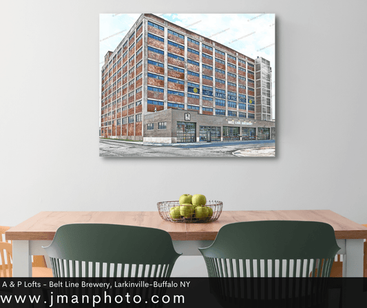 A & P Lofts - Belt Line Brewery Posters, Prints, & Visual Artwork JMan Photography Buffalo New York Photograph Image
