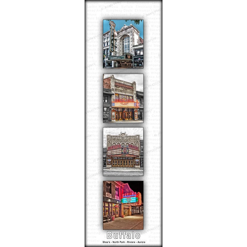 Buffalo Collection #10 -Shea's, North Park, Riviera, Aurora WNY jmanphoto Buffalo New York Photograph Image
