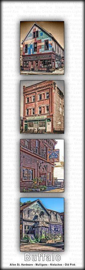 Buffalo Photo Collection #6 -Allen St. Hardware, Mulligans,Nietzches, Old Pink - Buffalo NY WNY jmanphoto