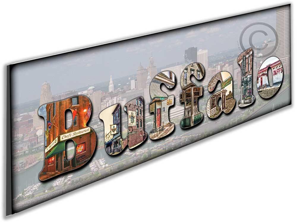 Buffalo Letters and Buildings #4 Skyline WNY jmanphoto