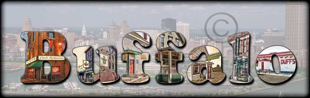 Buffalo Letters and Buildings #4 Skyline WNY jmanphoto