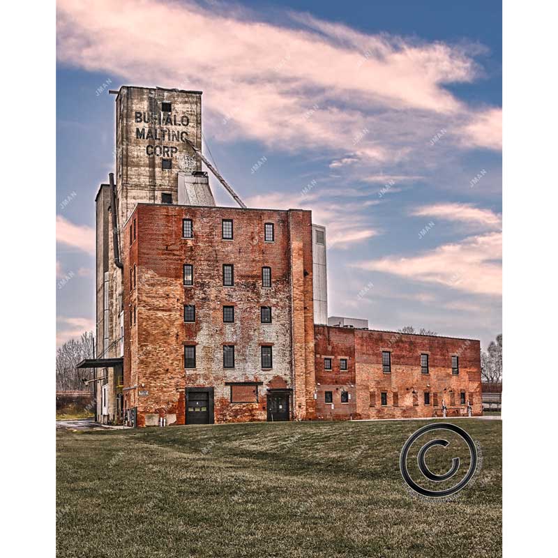 Buffalo Malting Corp -back side WNY JMan Photography Buffalo New York Photograph Image