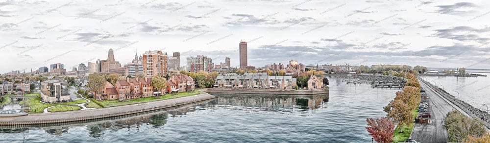 Buffalo Skyline Erie Basin Marina Buffalo-WNY Photo jmanphoto Buffalo New York Photograph Image