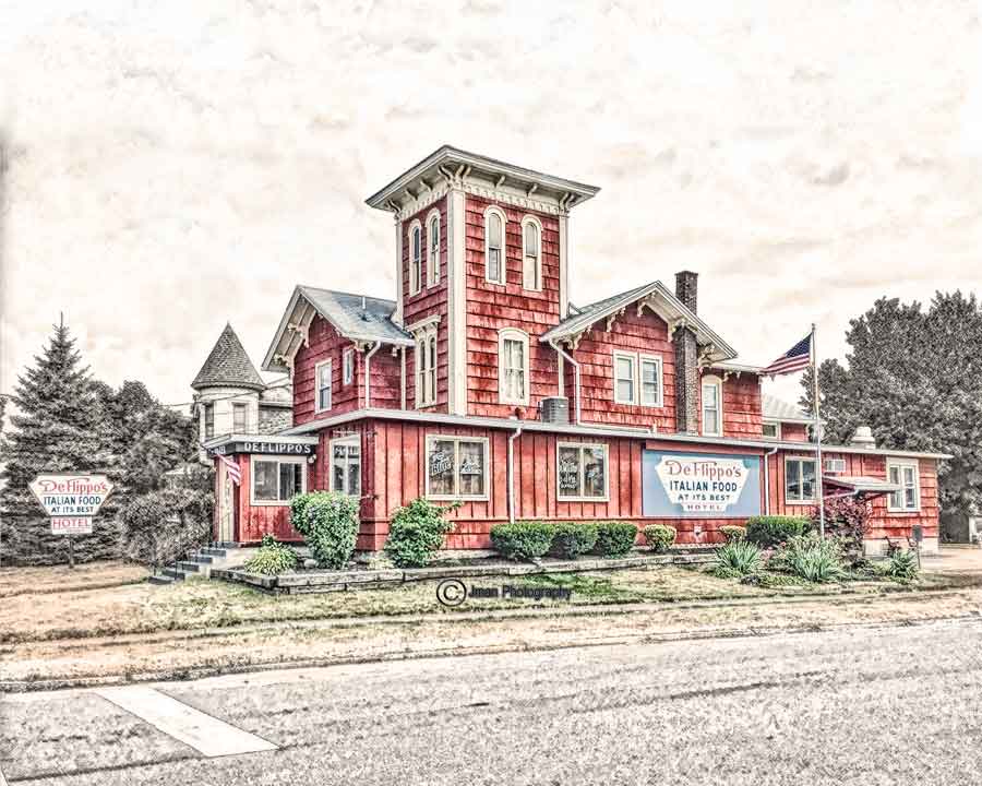 DeFlippo's Italian Restaurant, Lockport NY Photograph WNY jmanphoto