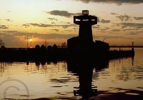 Erie Basin Marina Tower at Sunset - Buffalo, New York - Buffalo Waterfront WNY jmanphoto