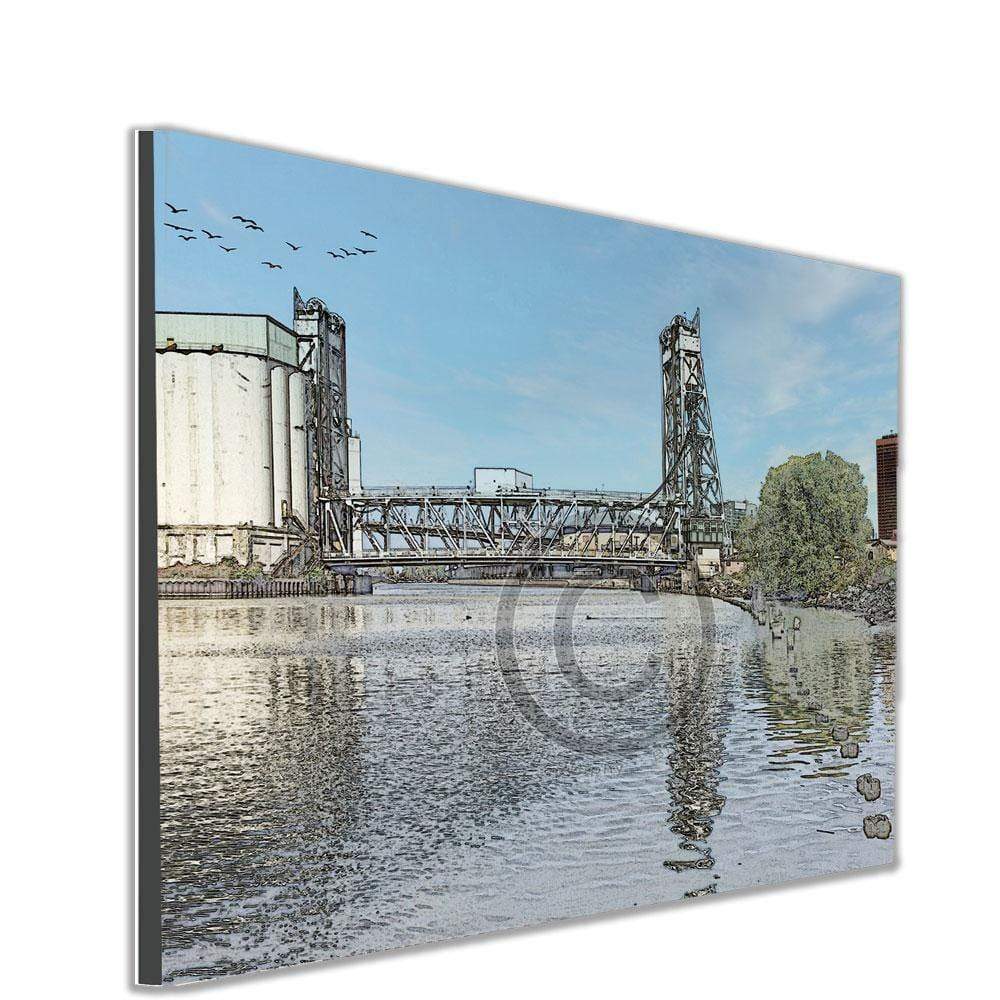 Michigan Street Vertical Lift Bridge in Buffalo New York WNY jmanphoto