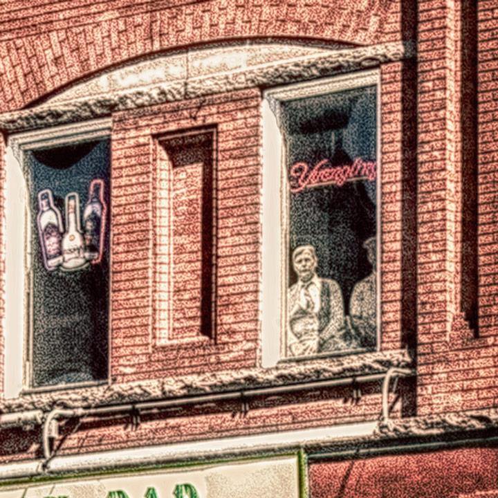 Mulligan's Brick Bar Photograph on Allen Street In Buffalo NY WNY jmanphoto