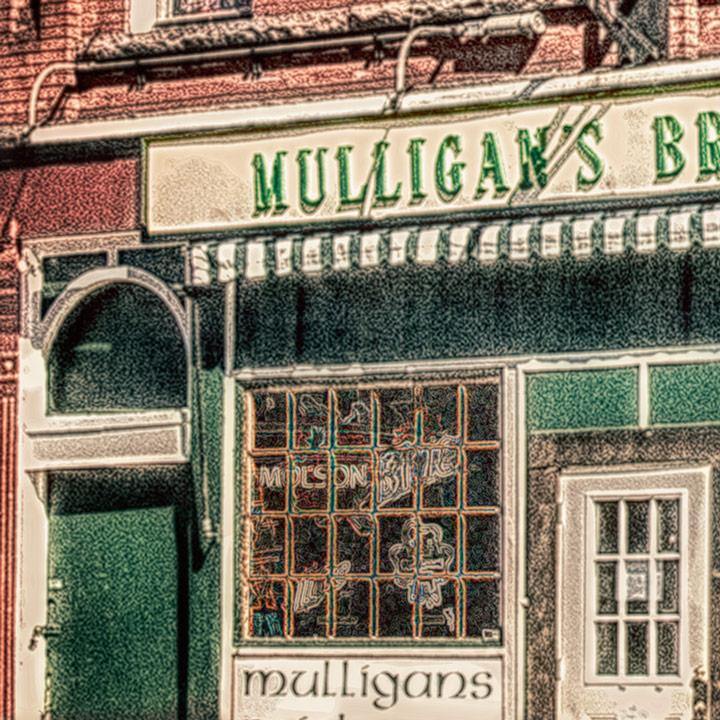 Mulligan's Brick Bar Photograph on Allen Street In Buffalo NY WNY jmanphoto