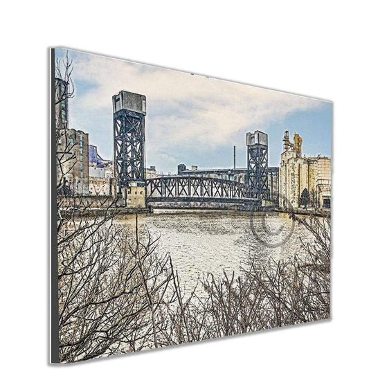 Ohio Street Vertical Lift Bridge in Buffalo NY WNY jmanphoto