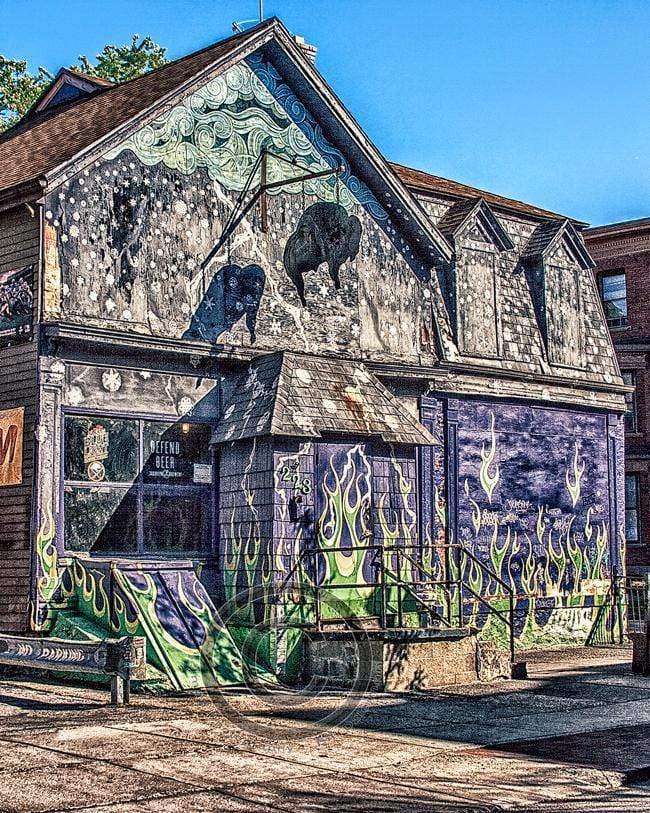 Old Pink Dive Bar in Allentown- Photograph - Buffalo NY WNY jmanphoto