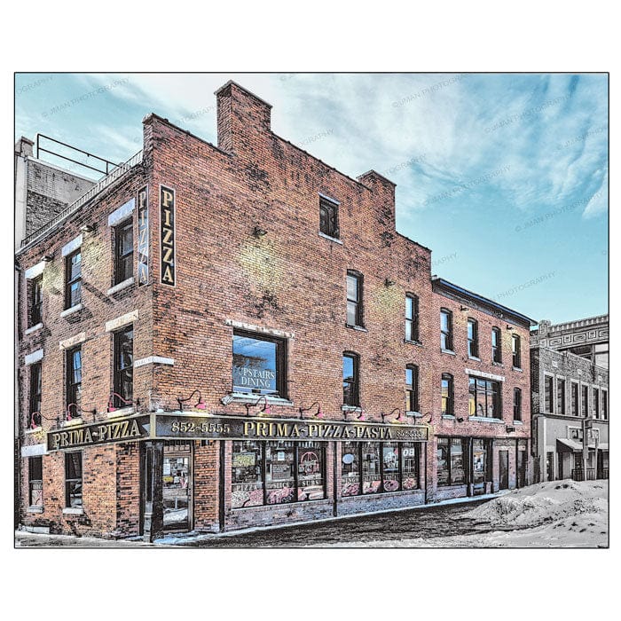Prima Pizza, Chippewa St Posters, Prints, & Visual Artwork JMan Photography Buffalo New York Photograph Image