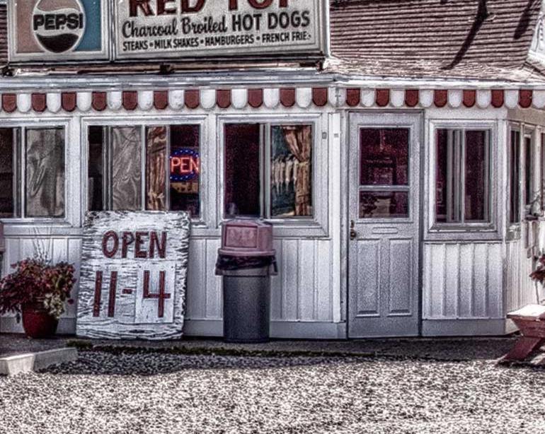 Red Top Hot Dog Stand on Route 5 in Buffalo NY Photograph WNY jmanphoto