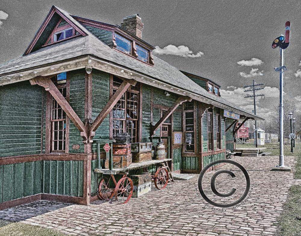 Williamsville Train Depot Photograph, Williamsville, New York WNY jmanphoto