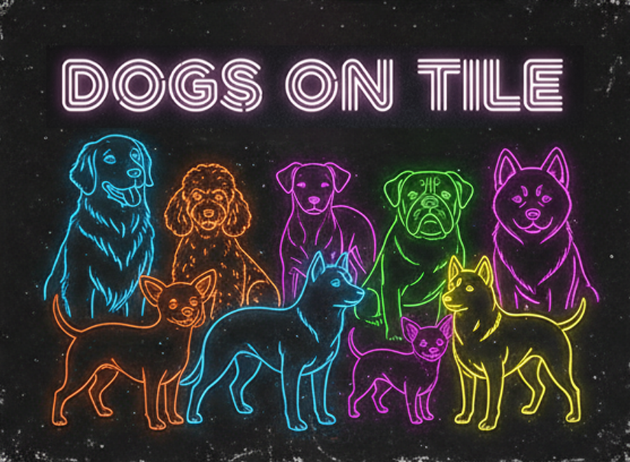 Dogs on Tile