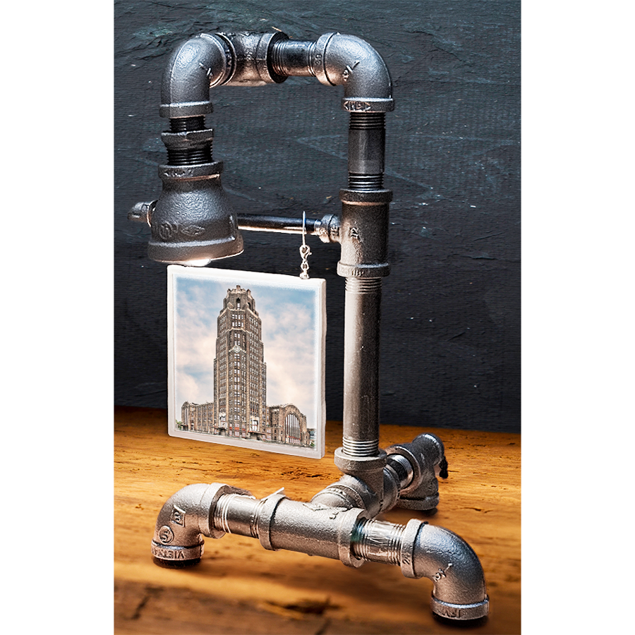 Interchangeable Pipe Lamp – Fits 4.25" Buffalo Ceramic Tiles