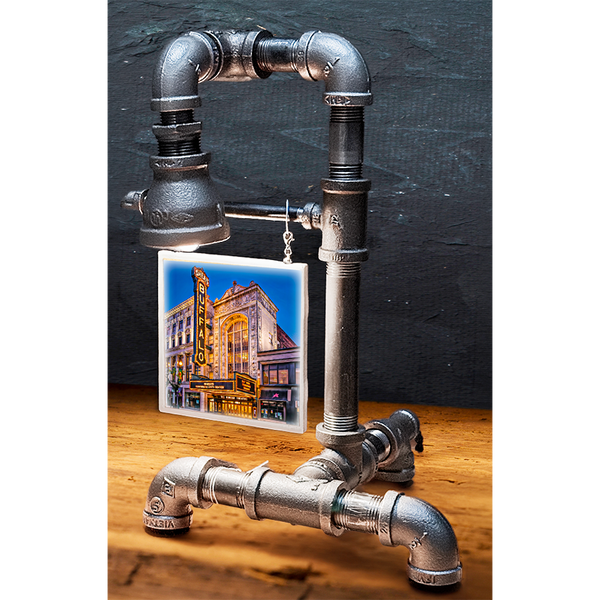 Interchangeable Steampunk Industrial Lamp – Fits 4.25" Buffalo Ceramic Tiles