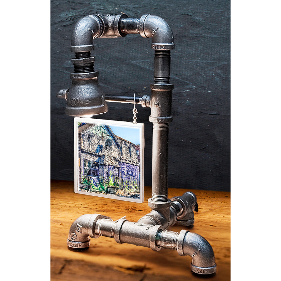 Interchangeable Pipe Lamp – Fits 4.25" Buffalo Ceramic Tiles