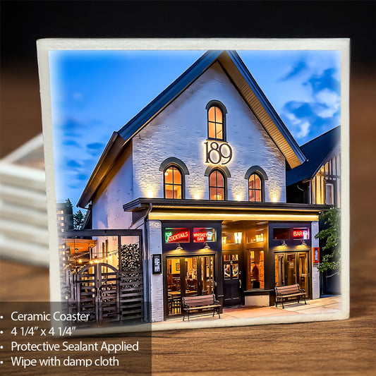 189 Burger - ceramic coaster