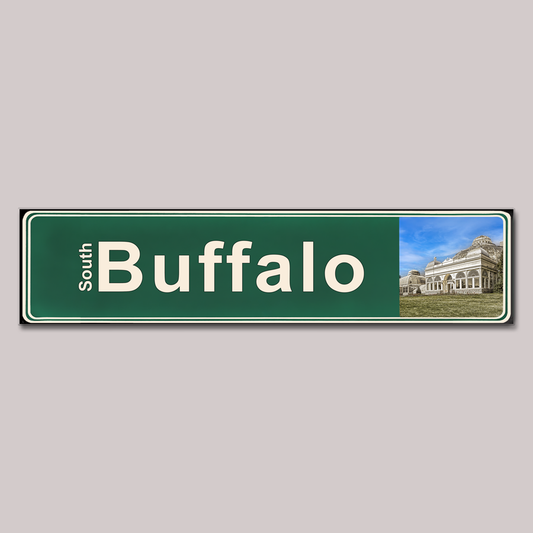 Street Signs - South Buffalo Botanical Gardens  - Ceramic Wall Art
