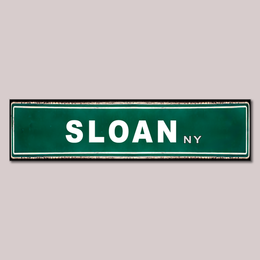 Street Signs - Sloan NY  - Ceramic Wall Art