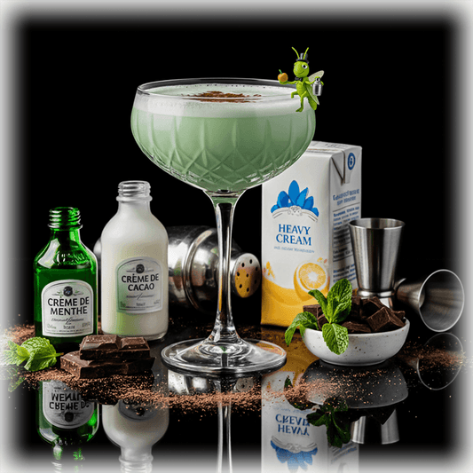 Grasshopper Cocktail Ceramic Wall Tile -Coaster