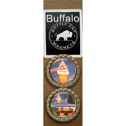 Charlaps Ice Cream  - Buffalo Bottle Cap Magnet