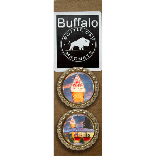 Charlaps Ice Cream  - Buffalo Bottle Cap Magnet