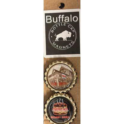 Bar Bill Tavern & Neon Roast Beef  or Wings image - Buffalo Bottle Cap Magnets