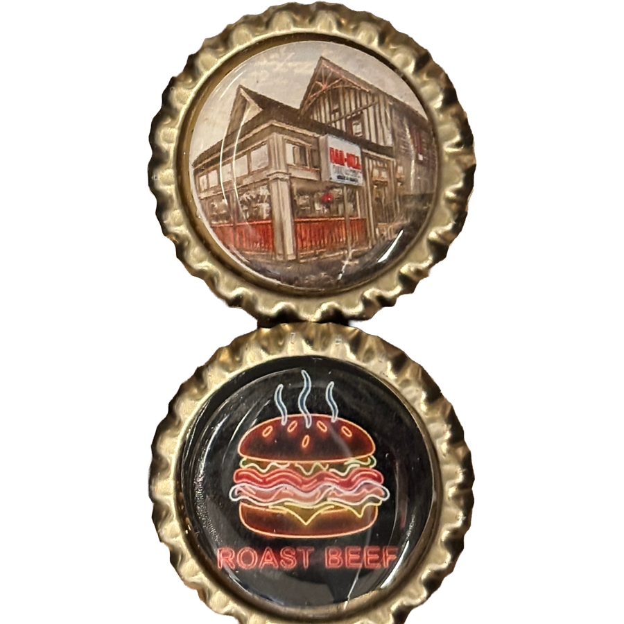Bar Bill Tavern & Neon Roast Beef  or Wings image - Buffalo Bottle Cap Magnets