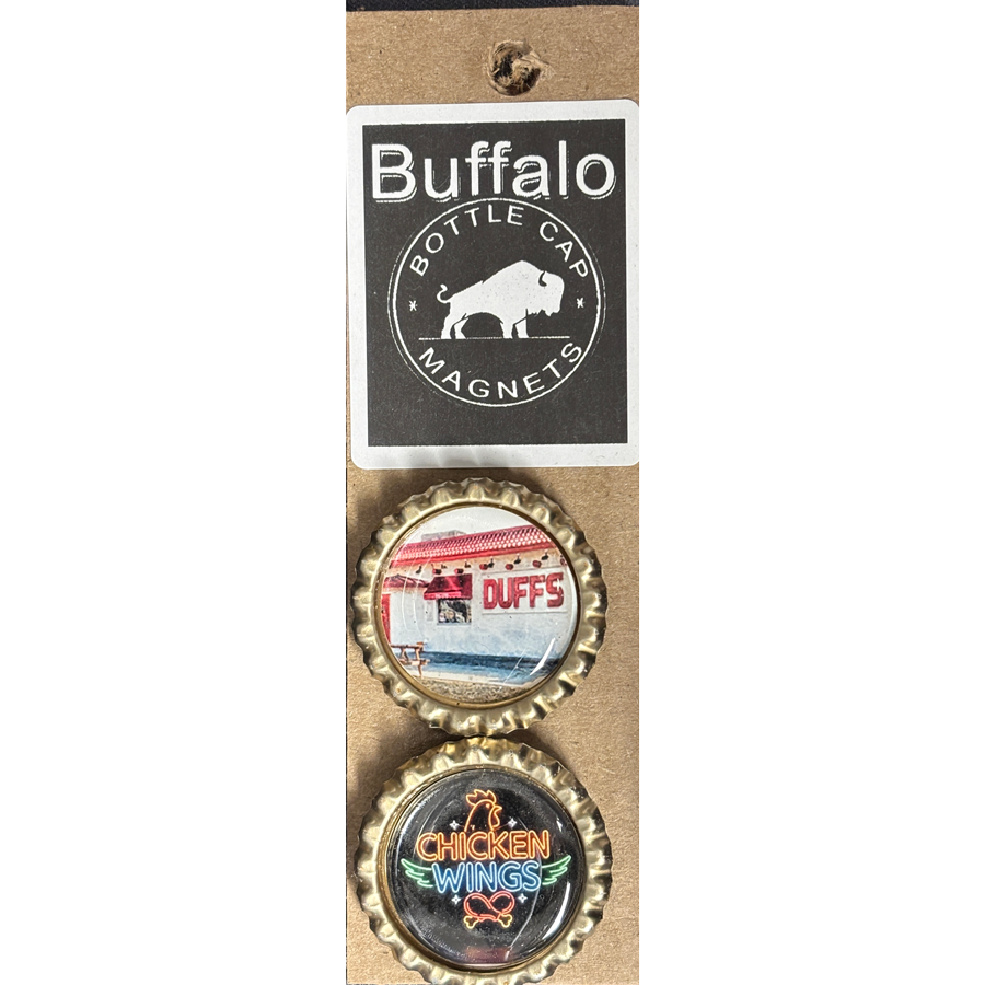 Duffs & Neon Wings image - Buffalo Bottle Cap Magnets