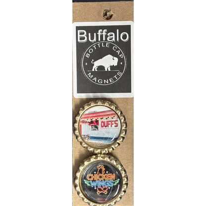 Duffs & Neon Wings image - Buffalo Bottle Cap Magnets