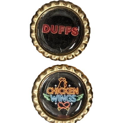 Duffs & Neon Wings image - Buffalo Bottle Cap Magnets