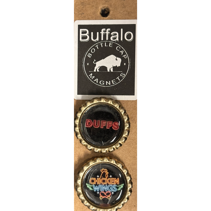 Duffs & Neon Wings image - Buffalo Bottle Cap Magnets