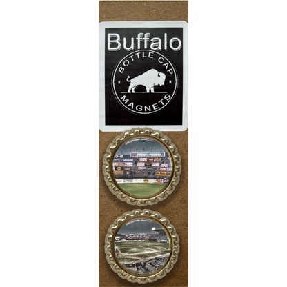 Bisons at War Memorial - Buffalo Bottle Cap Magnets
