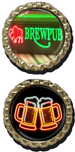 Buffalo Brew Pub2 - Buffalo Bottle Cap Magnets