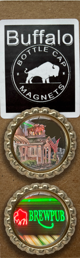 Buffalo Bottle Cap Magnets – Buffalo Brew Pub