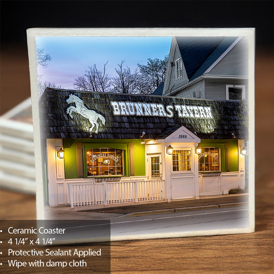Brunners Tavern - ceramic coaster