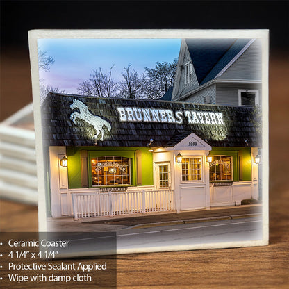 Brunners Tavern - ceramic coaster