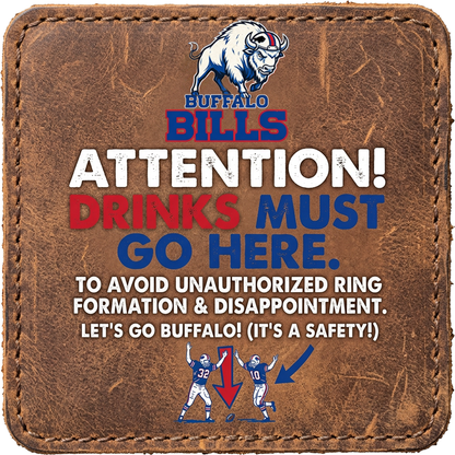 Buffalo Sabres-Attention - Ceramic Coaster